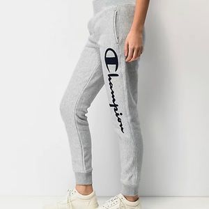 Champion Reverse Weave Flock Gray Sweatpants